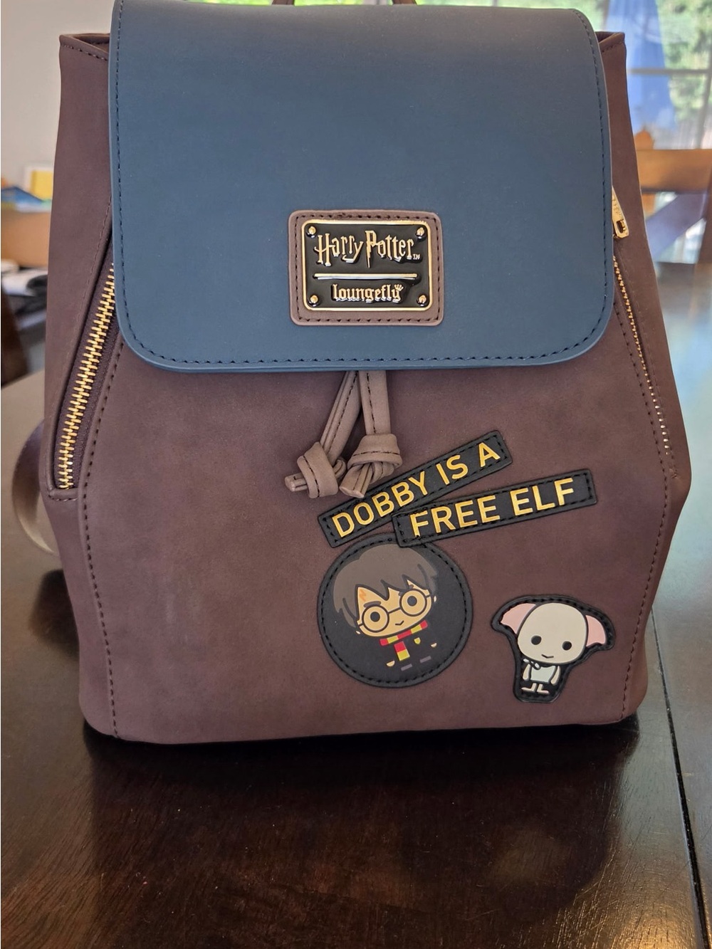Harry Potter Loungefly Dobby Backpack - Blue & Brown
